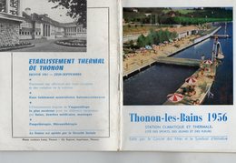 L12 - Guide Touristique - THONON - LES - BAINS 1956 - 72 Pages - Alpes - Pays-de-Savoie