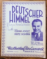 SPARTITO MUSICALE VINTAGE  DEUTSCHER HIMMEL FOTHO ERICH HELGAR  CASA MUSICALE PIERO LEONARDI MUSIKVERLAG NOVARA BERLINO - Musica Popolare