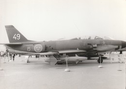 Rare Photo Véritable Salon Du Bourget Années 60 Saab 32 Lansen Taille 12.7 X 9 Cm - Aviazione