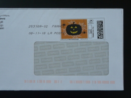 Araignée Spider Halloween Timbre En Ligne Sur Lettre (e-stamp On Cover) TPP 4278 - Araignées