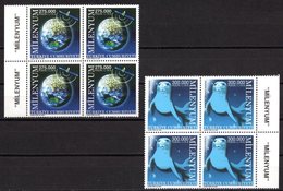 2000 TURKEY THE MILLENIUM BLOCK OF 4 MNH ** - Unused Stamps