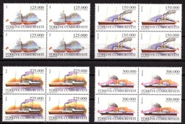 2000 TURKEY THE MERCHANT SHIPS BLOCK OF 4 MNH ** - Unused Stamps