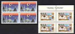2000 TURKEY FAITH TOURISM BLOCK OF 4 MNH ** - Unused Stamps