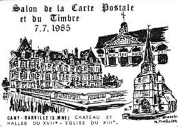 76 - CANY-BARVILLE- Salon De La Carte Postale Et Du Timbre - 7 Juillet 1985 - Cany Barville