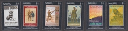 Nauru SG 674-679 2008 90 Years Of Remembrance, Mint Never Hinged - Nauru