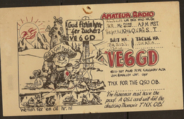 CANADA 1946 QSL Ham Radio Card VE6GD U ZZ2422 - Calgary