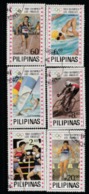 1984 -USED  STAMP SET ON LOS ANGELES OLYMPIC 1984 FROM PHILIPINES/SPORTS/BOXING,SWIMMING,CYCLING,SAILING.ATHELETICS - Sommer 1984: Los Angeles