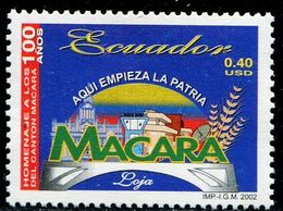 AS5686 Ecuador 2002 City Buildings And Flag 1V MNH - Francobolli