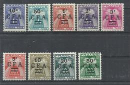 REUNION TAXAS YVERT  36/44  MNH  ** - Strafport