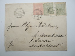 1892 , Brief Nach Deutschland - Lettres & Documents