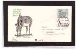 TEM1683       -   BERLIN  29.6.1969   /        125 JAHRE ZOO BERLIN MICHEL NR. 341 - Girafes