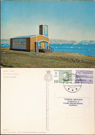 Greenland  1985 Card With Church In Thule, Cancelled Godthåp 23.4.85 - Cartas & Documentos