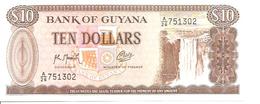 Guyana  P-23f  10 Dollars  1992  UNC - Guyana