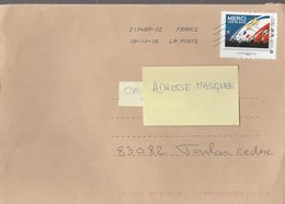 MONTIMBRAMOI MERCI LES BLEUS 20G OBLITERE SUR LETTRE ENTIERE - Lettres & Documents