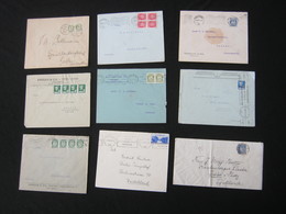 NORWEGEN , 9 Briefe Nach Deutschland - Lettres & Documents