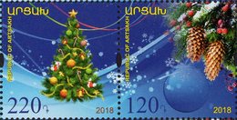 Armenia - Nagorno-Karabakh - 2018 - Merry Christmas And Happy New Year - Mint Stamp Set - Armenia