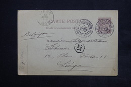 MONACO - Entier Postal Pour La Belgique En 1899 - L 24980 - Entiers Postaux