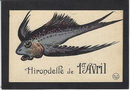 CPA Poisson D'avril Premier Avril Non Circulé Hirondelle - Erster April