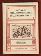 Libro Battaglie Grande Guerra Nelle  Prealpi Venete Di Pieropan De Peron E Brunello 1983 - Weltkrieg 1914-18