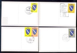 Bosnia And Herzegovina - War 1991, First Stamps, Exhibition, War Architecture, Rare / 2 Scans - Bosnia And Herzegovina