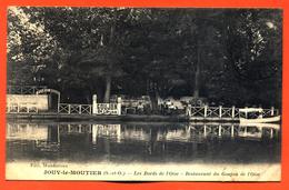 CPA 95 Jouy Le Moutier " Les Bords De L'oise - Restaurant Du Goujon De L'oise " - Jouy Le Moutier