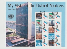 Nations Unies New York Année 2006 Feuillet 999-1003 Visiteurs Des NU Oblitéré - Gebraucht