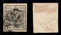 ANTICHI STATI - LOMBARDO VENETO - 1857 - 10 Cent (19-carta A Macchina) Usato A Venezia (800) - Otros & Sin Clasificación
