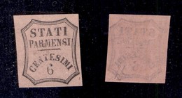 ANTICHI STATI - PARMA - 1857 - Segnatasse - Non Emesso - 6 Cent (1A) - Gomma Integra - Diena - Other & Unclassified