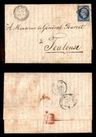 ANTICHI STATI - PONTIFICIO - Corps. Exp. D’Italie (P.ti 7) - 20 Cent (14-Francia) - Letterina Da Roma A Tolosa Del 27.9. - Sonstige & Ohne Zuordnung