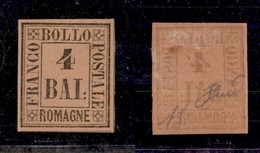 ANTICHI STATI - ROMAGNE - 1859 - 4 Bai (5) - Gomma Originale - Diena (1.300) - Autres & Non Classés