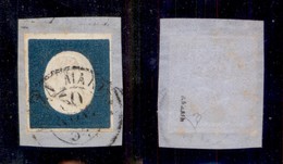 ANTICHI STATI - SARDEGNA - 1854 - 20 Cent (8) Usato A Nizza Su Frammento - Diena (475) - Sonstige & Ohne Zuordnung