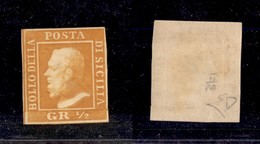 ANTICHI STATI - SICILIA - 1859 - Mezzo Grano (2) - Gomma Originale - Diena (1.200) - Other & Unclassified