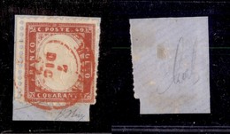 REGNO D'ITALIA - POSTA ORDINARIA - Milano (rosso-P.ti 12) 7.12.62 - 40 Cent (3) Usato Su Frammento - Oliva - Otros & Sin Clasificación