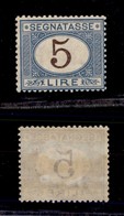 REGNO D'ITALIA - SERVIZI - 1871 - Segnatasse - 5 Lire (13) - Gomma Integra Con Falla Naturale - Discreta Centratura - Ce - Sonstige & Ohne Zuordnung