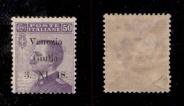 OCCUPAZIONI - VENEZIA GIULIA - 1918 - Saggi - 50 Cent Michetti (S1) - Gomma Originale - Diena (1.500) - Other & Unclassified