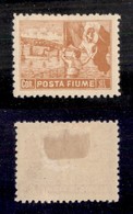 OCCUPAZIONI - FIUME - 1919 - Non Emesso - 1 Corona (58/I) Dentellato 10 1/2 - Gomma Originale (5.000) - Otros & Sin Clasificación