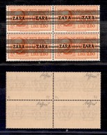 OCCUPAZIONI - ZARA - 1943 - Espressi - 2,50 Lire (4) In Quartina Di Tipi Diversi (A Diverse Alternate/terzo Tipo + Secon - Sonstige & Ohne Zuordnung