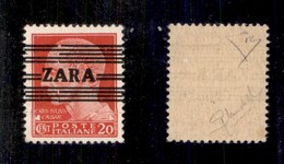 OCCUPAZIONI - ZARA - 1943 - Non Emesso - 20 Cent (24A-secondo Tipo) - A Larghe - Gomma Integra - Mondolfo + Cert. Diena  - Andere & Zonder Classificatie