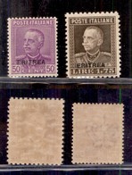 COLONIE - ERITREA - 1928/1929 - Soprastampati (136/137) - Serie Completa - Gomma Integra - Cert. AG (650) - Otros & Sin Clasificación