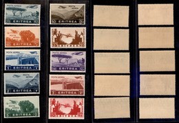 COLONIE - ERITREA - 1936 - Soggetti Africani (17/26 - Aerea) - Serie Completa - Gomma Integra (450) - Andere & Zonder Classificatie