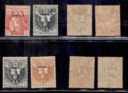 COLONIE - SOMALIA - 1916 - Croce Rossa (19/22) - Serie Completa - Gomma Originale (400) - Sonstige & Ohne Zuordnung