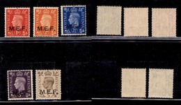 COLONIE - MEF - 1942 - Soprastampati (1/5) - Serie Completa - Gomma Integra (500) - Autres & Non Classés