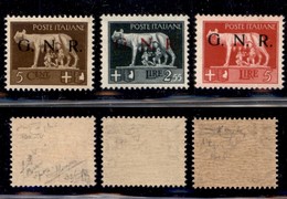 RSI - 1943 - Spaziati (470/A+483/A+485/A-Brescia) - Serie Completa - Gomma Integra - Cert. Raybaudi (10.700) - Otros & Sin Clasificación