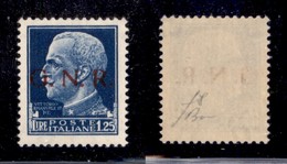 RSI - 1943 - 1,25 Lire (480/I-Brescia) - Gomma Integra - Fiecchi + Cert. AG (2.800) - Autres & Non Classés