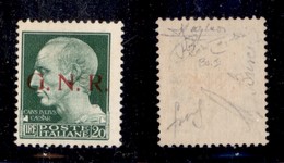 RSI - 1943 - 20 Lire (487/I-Brescia) - Posizione 53 (N Macchiato Nell’angolo Inferiore) - Gomma Integra - Non Catalogato - Other & Unclassified