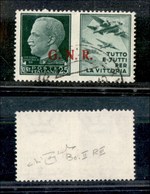 RSI - 1943 - Propaganda - 25 Cent Aviazione (15/Ia-R Terzo Tipo-Brescia) Usato - Cert. Raybaudi - Otros & Sin Clasificación