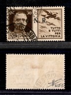 RSI - 1943 - Propaganda - 30 Cent Aviazione (19/Ia-R Terzo-Brescia) Usato - Cert. Sorani - Otros & Sin Clasificación