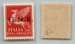 RSI - 1944 - 10 Lire (124-Aerea-Verona) - Gomma Integra - Ottima Centratura - Diena + Cert. AG (3.000) - Sonstige & Ohne Zuordnung