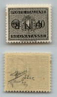 RSI - 1944 - Segnatasse - Errore Di Colore - 40 Cent (52Aa-Verona) Con Soprastampa Capovolta - Gomma Integra - Sorani (1 - Sonstige & Ohne Zuordnung