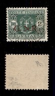 RSI - 1943 - Segnatasse - 2 Lire (56/Id-Brescia) Usato - R Accostato A N - Oliva + Cert. AG (7.500) - Sonstige & Ohne Zuordnung